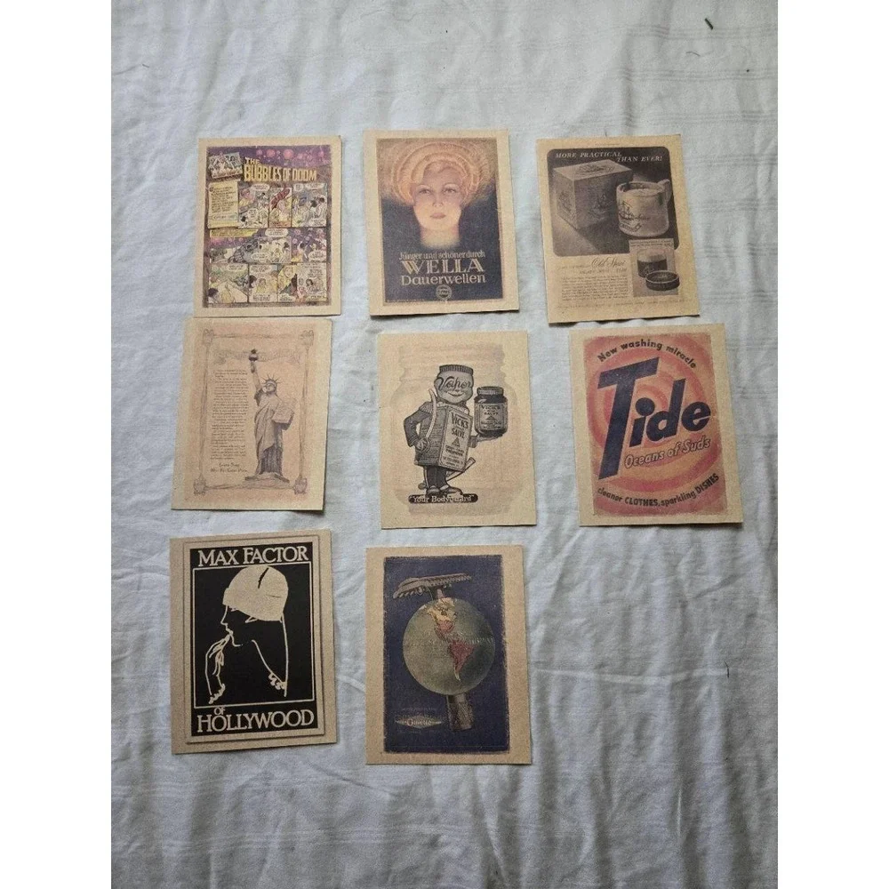 Vintage BLANK NOTE CARDS Set 8 Proctor Gamble P&G Advertisement Retro Stationery